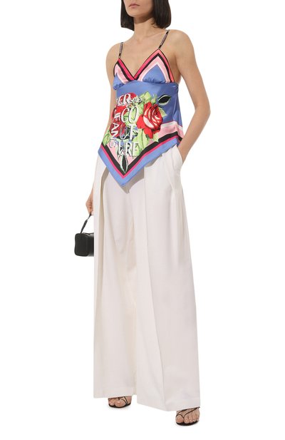 Топ VERSACE JEANS COUTURE разноцветного цвета по цене 22050 руб., арт. 74HAM225/NS230, фото 2 Топ VERSACE JEANS COUTURE, арт. 74HAM225/NS230, фото 2