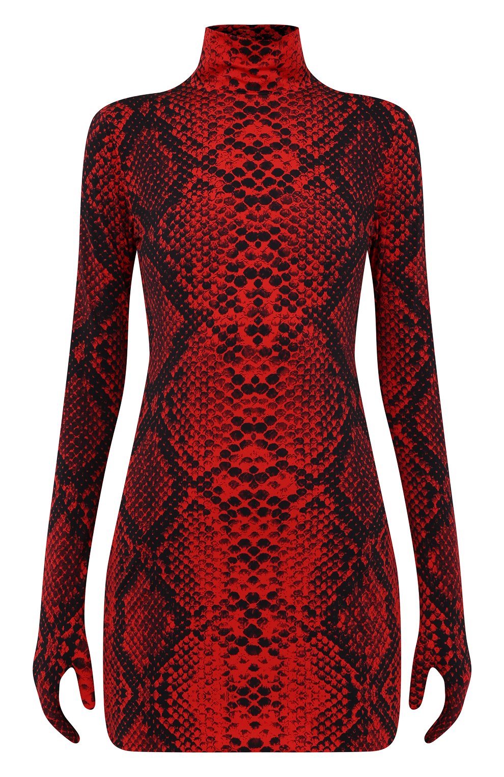 Платье VETEMENTS красного цвета по цене 103000 руб., арт. WA52DR220R 2605/RED PYTH0N, фото 1 Платье VETEMENTS, арт. WA52DR220R 2605/RED PYTH0N, фото 1