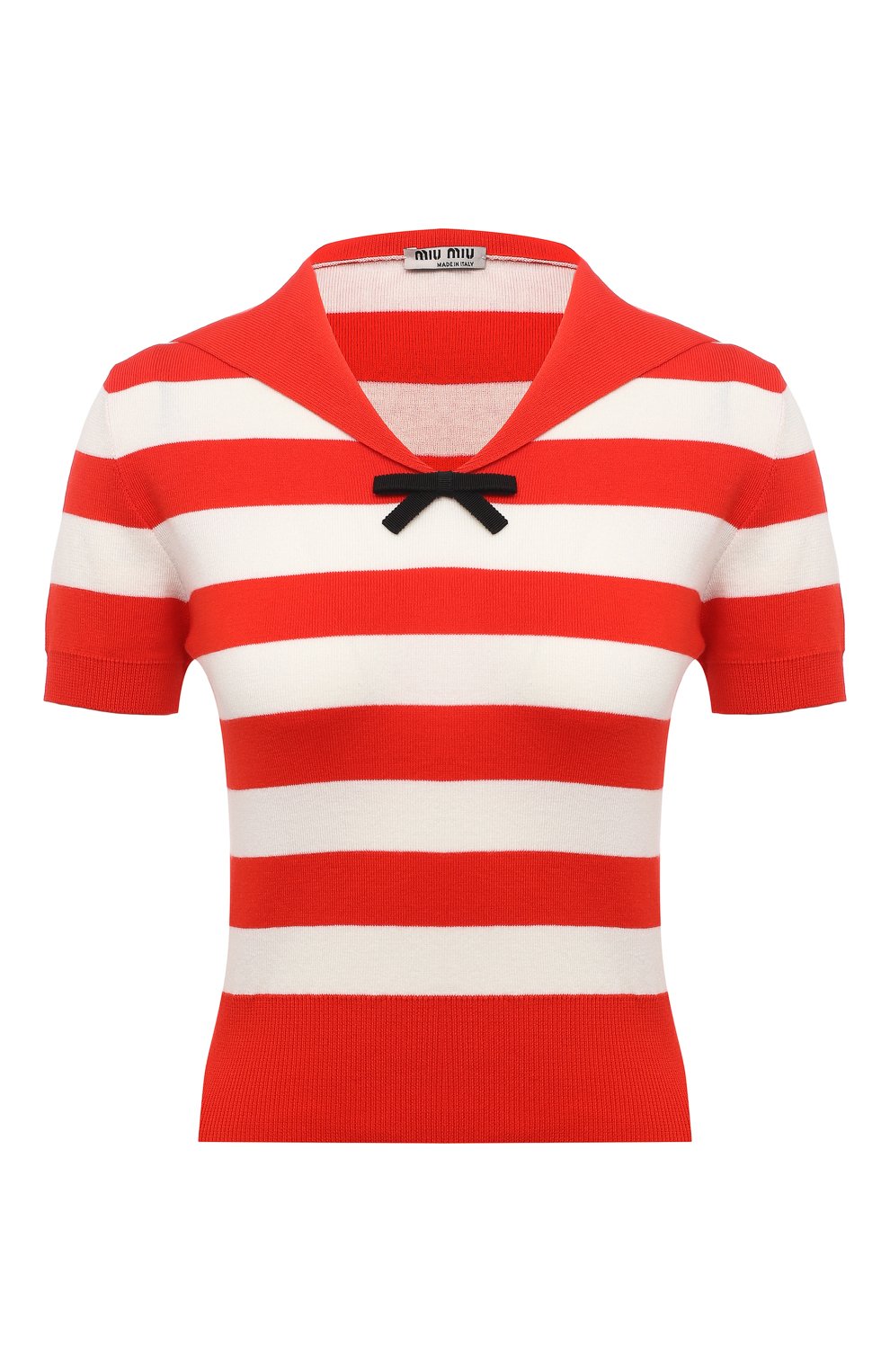 Хлопковый пуловер MIU MIU, арт. MML469-1Y4X-F0D17, фото 1