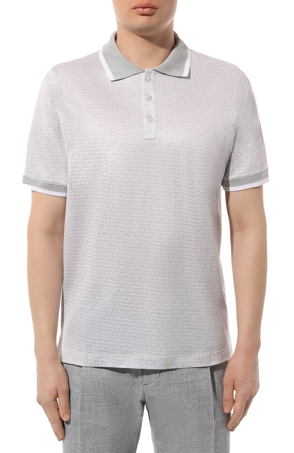 Поло из хлопка и шелка ZILLI, арт. KBP005M0107VZJA00M, фото 3