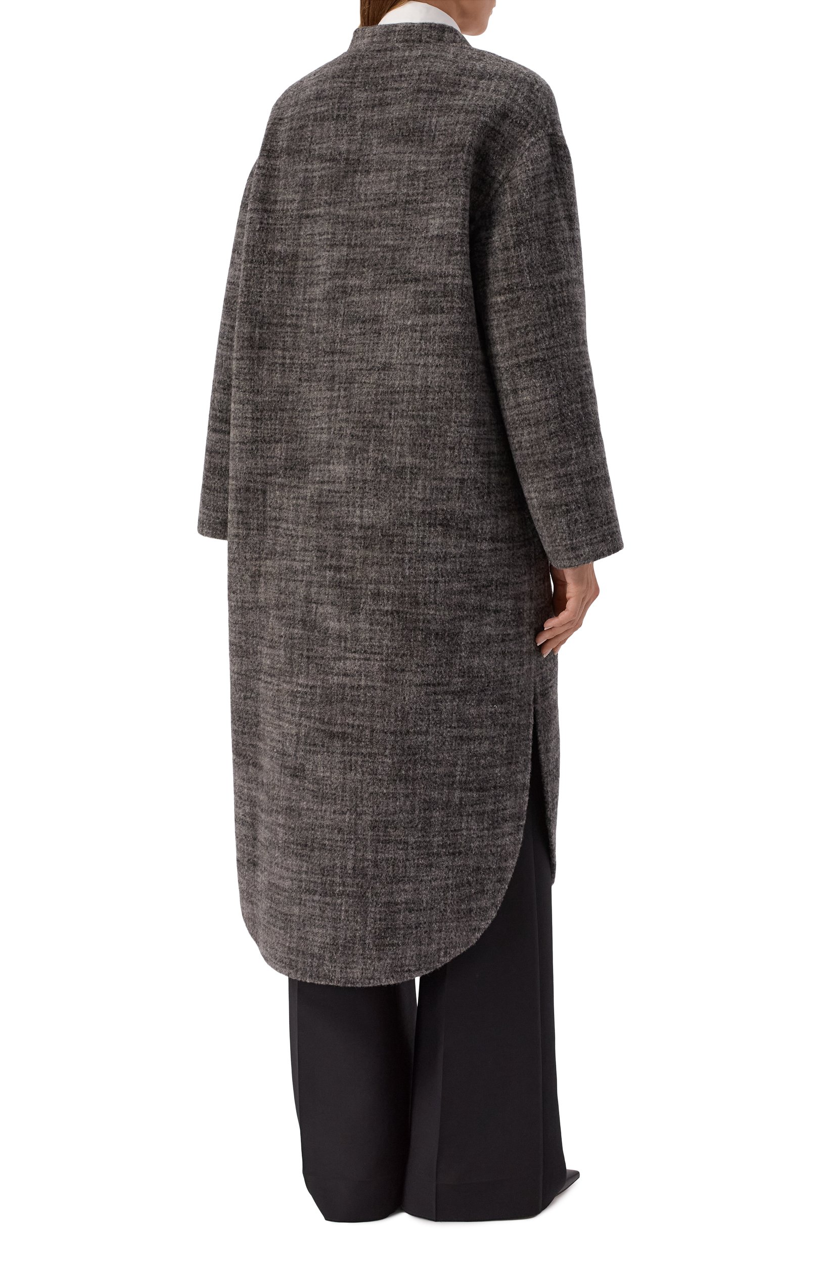 Шерстяное пальто GIORGIO ARMANI серого цвета по цене 644500 руб., арт. GW003531/TE23042, фото 4 Шерстяное пальто GIORGIO ARMANI, арт. GW003531/TE23042, фото 4