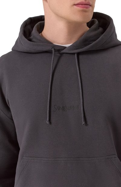 Хлопковое худи SAINT LAURENT, арт. 818538/Y36SW, фото 5