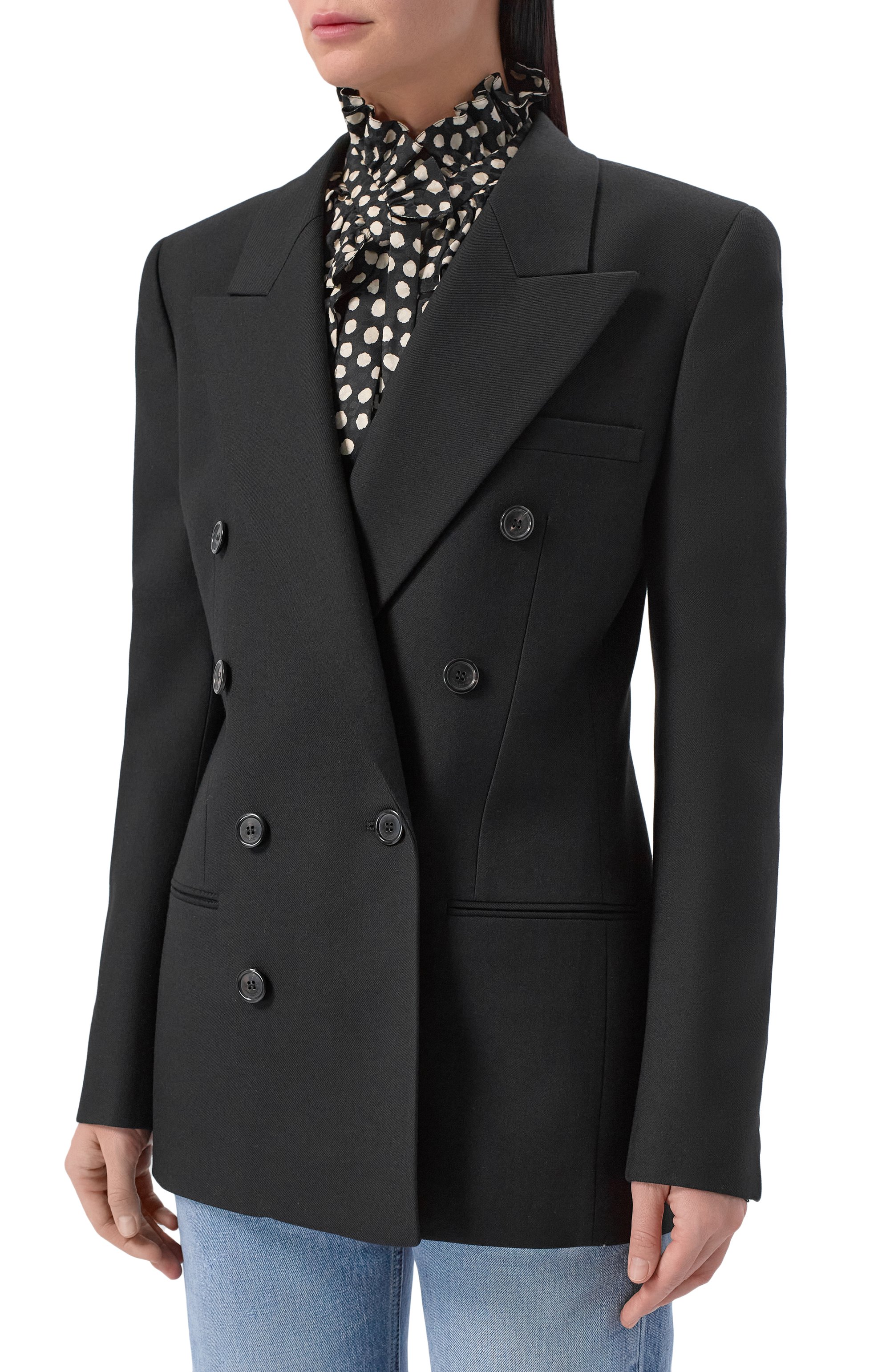 Шерстяной жакет SAINT LAURENT, арт. 773832/Y7B73, фото 3