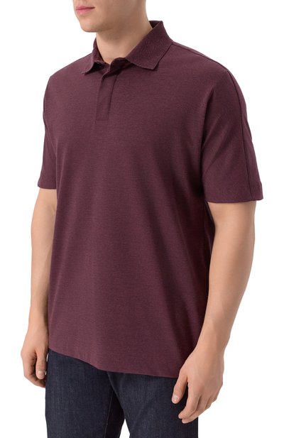 Поло из лиоцелла и хлопка BOSS, арт. 50548972, фото 3