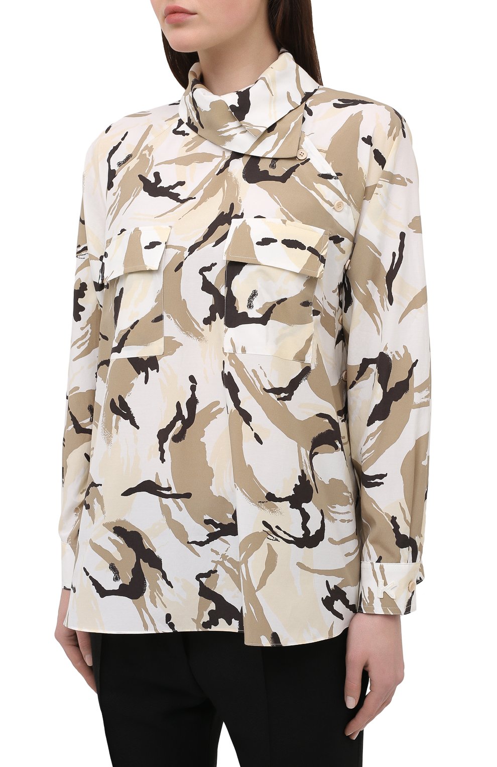 Рубашка из хлопка и шелка KENZO, арт. FB52CH038513, фото 3
