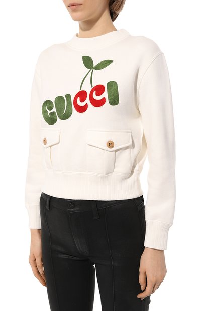 Хлопковый свитшот GUCCI, арт. 644664 XJDBX, фото 3