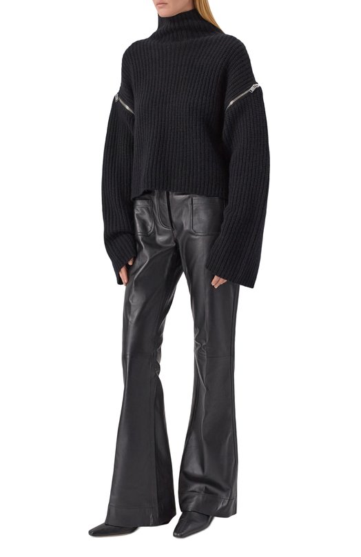 Кожаные брюки Jacob Lee WLP20125AW25B Чёрный  WLP20125AW25B Фото 2