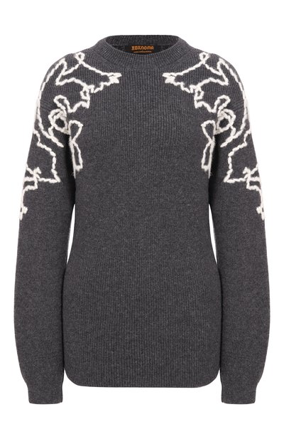 Женский кашемировый свитер ХОХЛОМА Х АЛЕНА АХМАДУЛЛИНА, арт. WKT1344