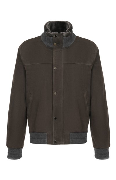 Мужской замшевый бомбер ANDREA CAMPAGNA, арт. 25U817-L27S29X/58-60