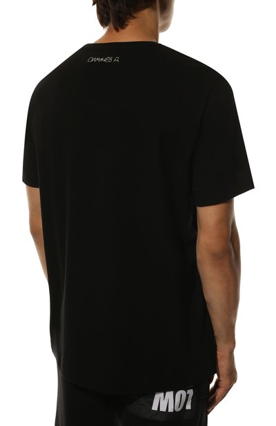 Хлопковая футболка D.SIMACHEV черного цвета по цене 23500 руб., арт. ХРМ05012201/00001-00015, фото 4 Хлопковая футболка D.SIMACHEV, арт. ХРМ05012201/00001-00015, фото 4