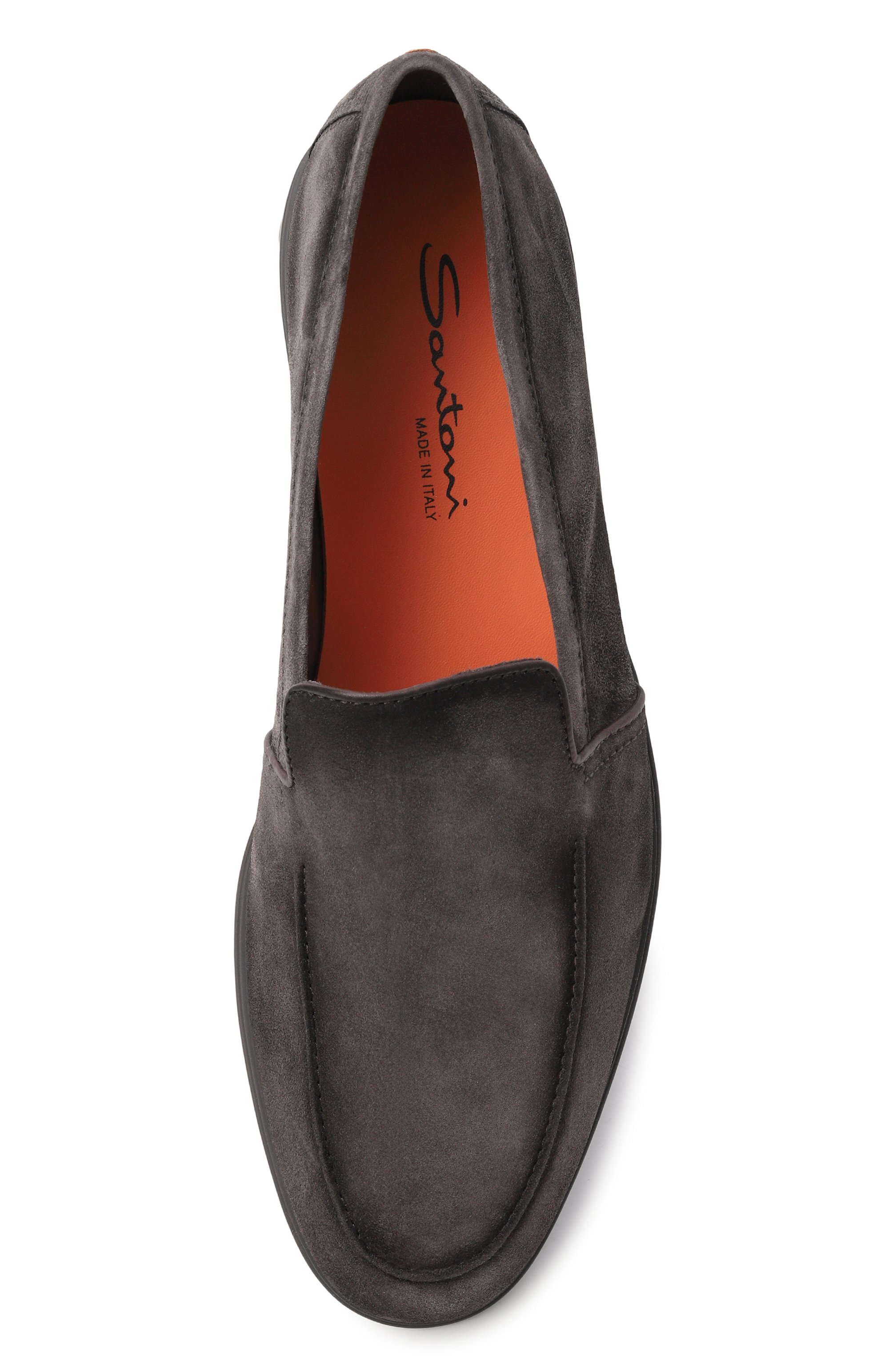 Замшевые лоферы malibu SANTONI, арт. MGAG18829PLUSEAA, фото 5