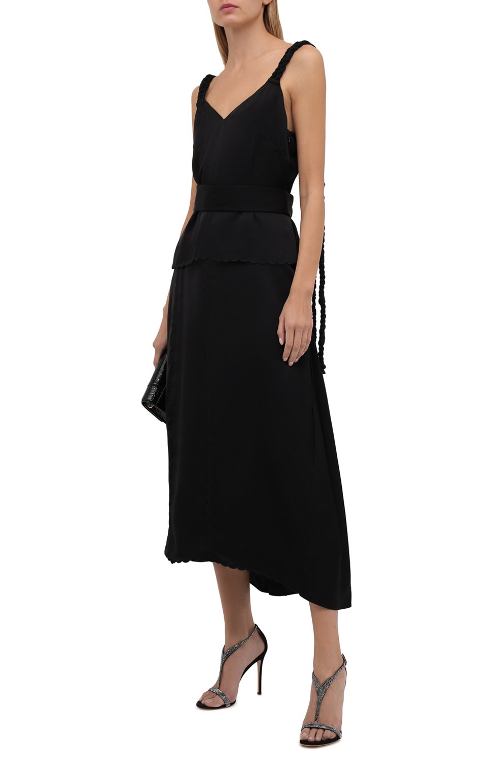 Платье из шелка и вискозы JIL SANDER, арт. JSCT502680-WT290900, фото 2