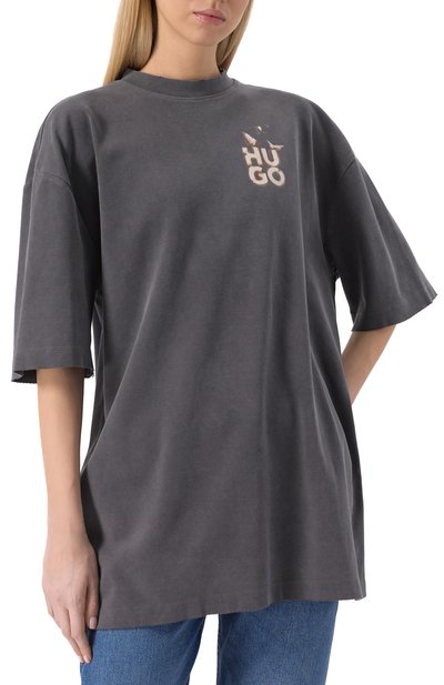 Хлопковая футболка HUGO, арт. 50530456, фото 3