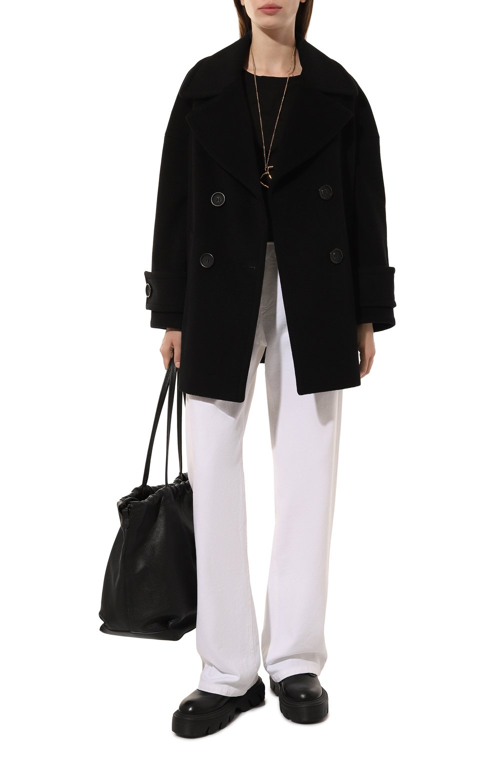 Полупальто из шерсти и кашемира CINZIA ROCCA, арт. UR28001/64D8, фото 2