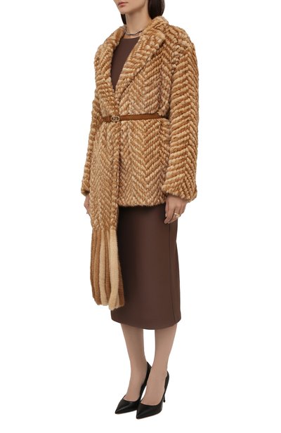 Шуба из норки FENDI, арт. FNE02L AH0K, фото 3