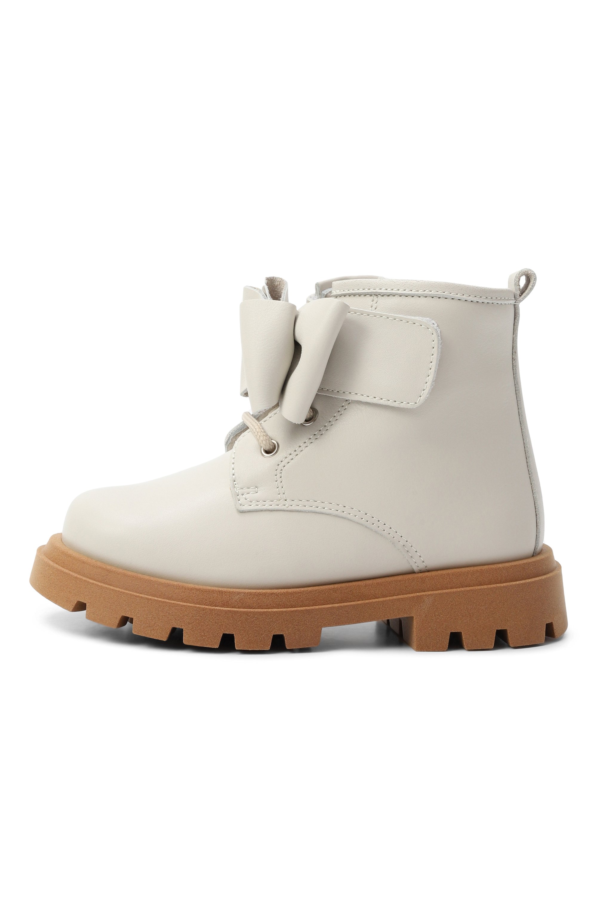 Кожаные ботинки MONNALISA, арт. 83F003M, фото 2