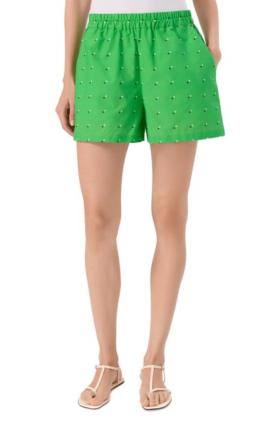 Шорты из хлопка и шелка ХОХЛОМА Х АЛЕНА АХМАДУЛЛИНА, арт. WTP2247, фото 3