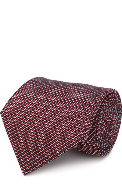 Мужской шелковый галстук с узором LANVIN, арт. 2010/TIE