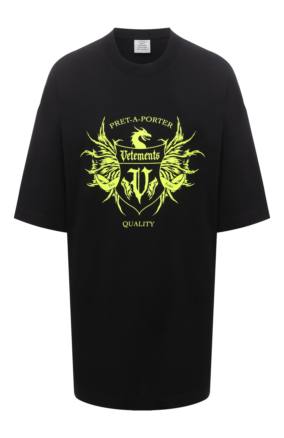 Хлопковая футболка VETEMENTS, арт. UA52TR480X 1610/W, фото 1