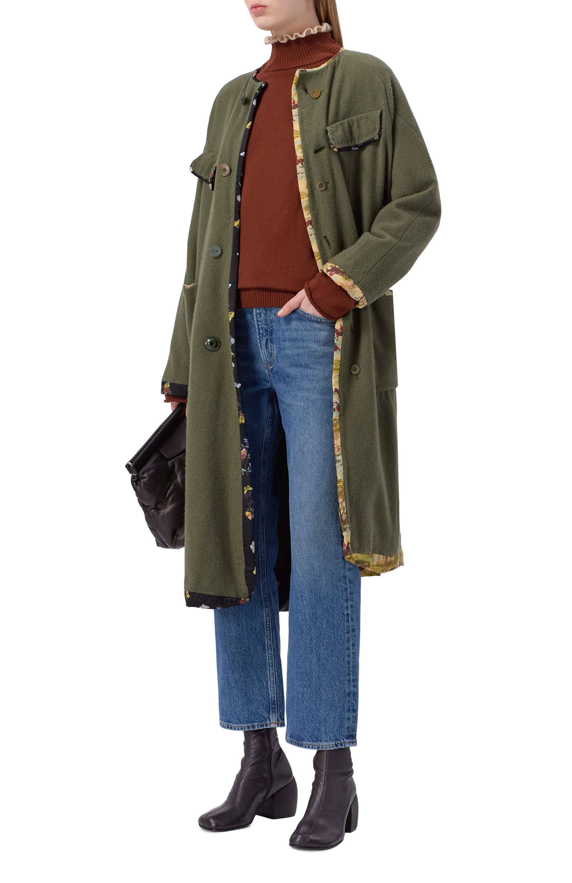 Шерстяная водолазка UNDERCOVER коричневого цвета по цене 54150 руб., арт. UC2E8901, фото 2 Шерстяная водолазка UNDERCOVER, арт. UC2E8901, фото 2