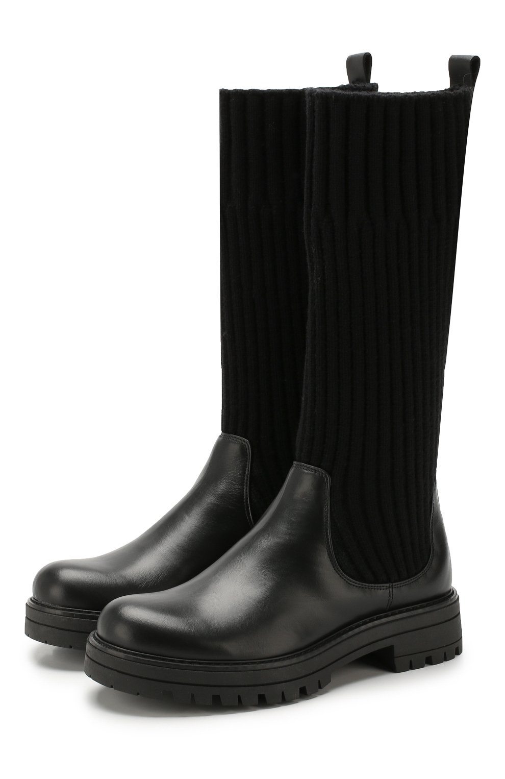 Кожаные сапоги с текстильной отделкой MISSOURI, арт. 91886/31-34, фото 1