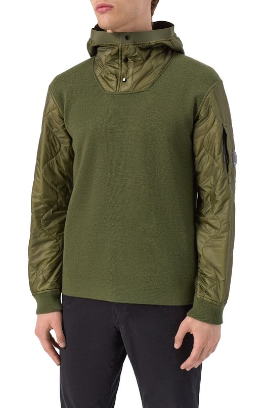 Комбинированный анорак C.P. Company 19CMKN063A006390M Хаки  19CMKN063A006390M Фото 3