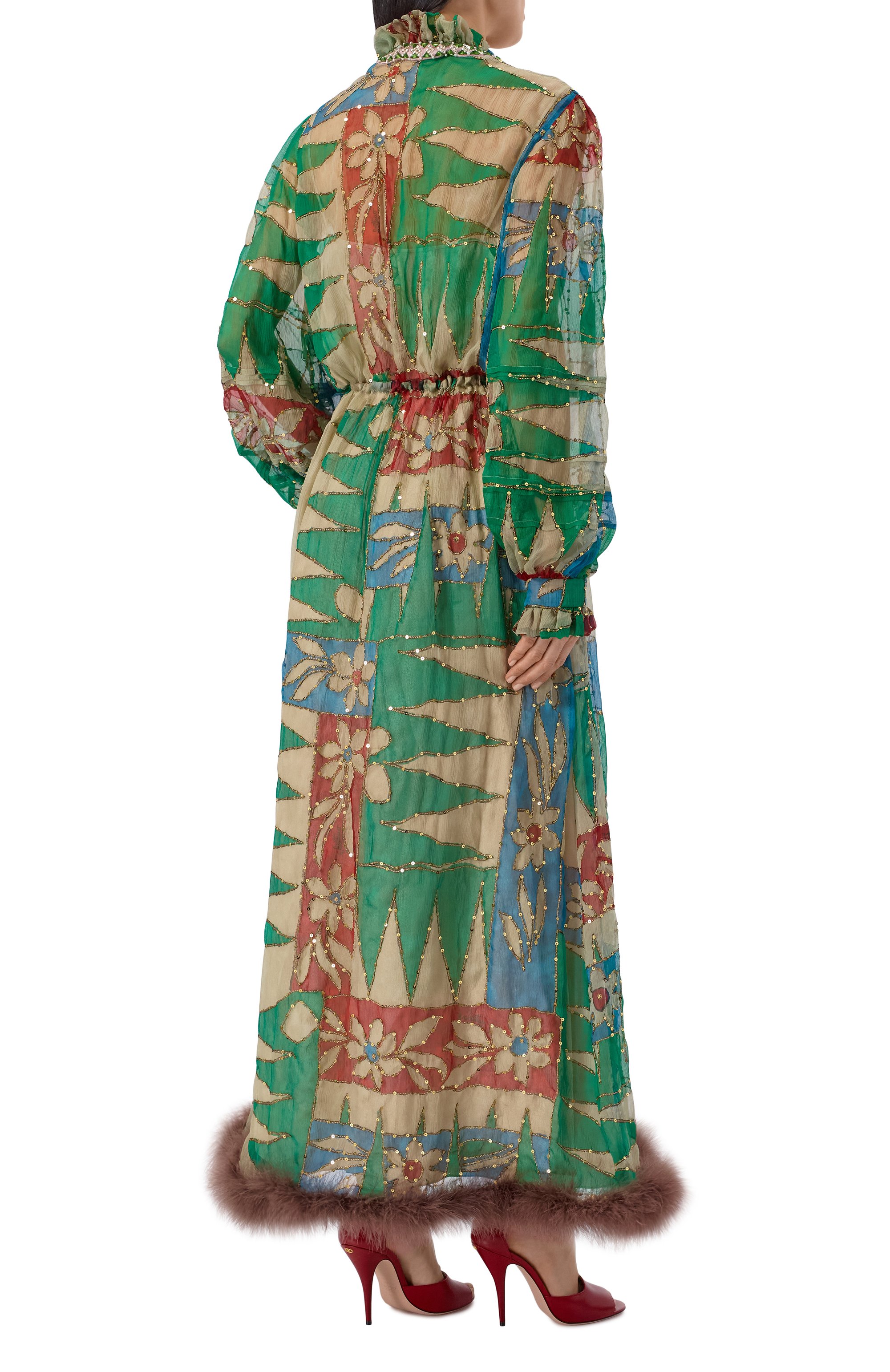 Шелковое платье VALENTINO, арт. 8B3VAHJ5/9VU, фото 3