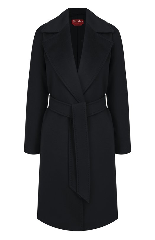 Шерстяное пальто Max Mara Studio DRAVENNA Чёрный DRAVENNA