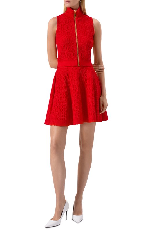 Топ из вискозы Balmain FF0AB203/KJ03 Красный  FF0AB203/KJ03 Фото 2