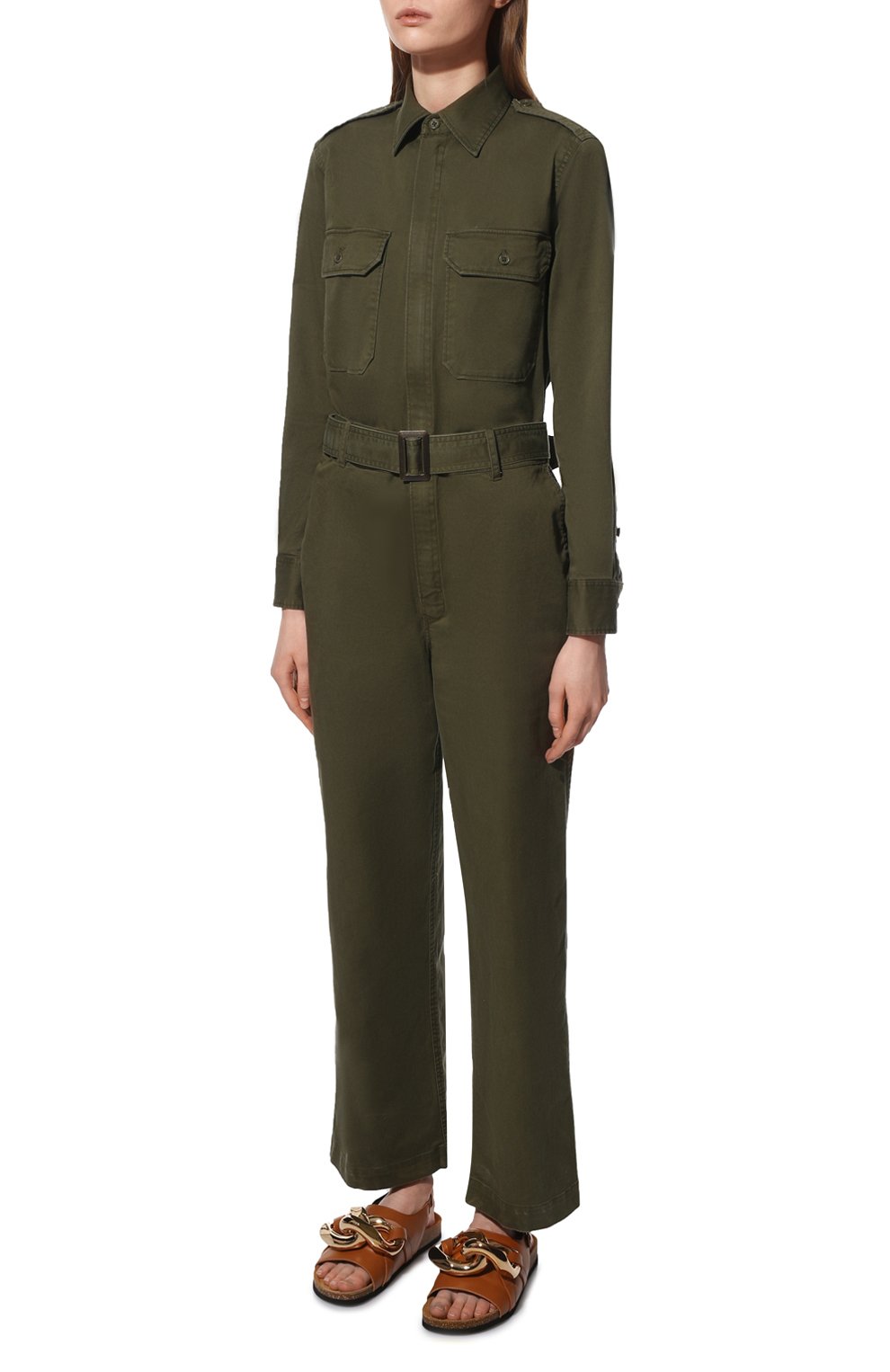 Комбинезон POLO RALPH LAUREN хаки цвета по цене 65850 руб., арт. 211839157, фото 3 Комбинезон POLO RALPH LAUREN, арт. 211839157, фото 3