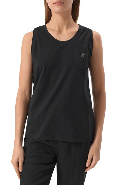 Хлопковый топ LORENA ANTONIAZZI, арт. TS21/9999, фото 3