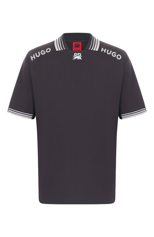 Хлопковая футболка HUGO x RB HUGO 50542772 Серый 50542772