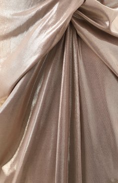 Женская юбка FLASHIN золотого цвета, арт. FX25SG | Фото 6 (Материал сплава: Проставлено; Длина Ж (юбки, платья, шорты): Макси; Драгоценные камни: Проставлено; Стили: Гламурный; Материал внешний: Синтетический материал)