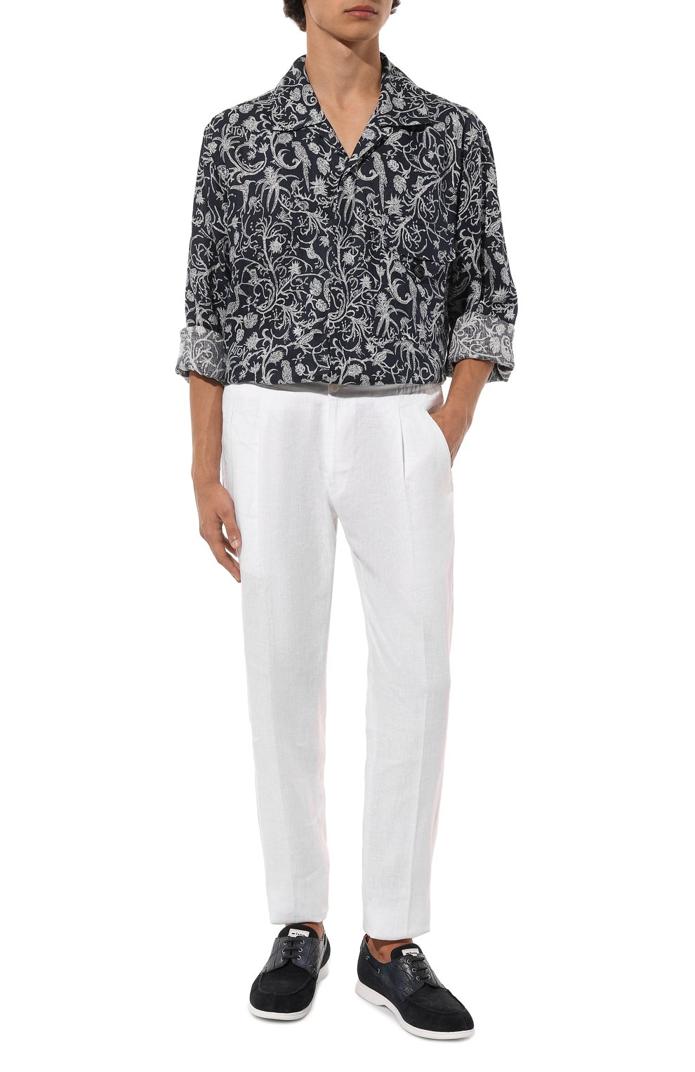 Льняная рубашка KITON, арт. UMC030H08902, фото 2