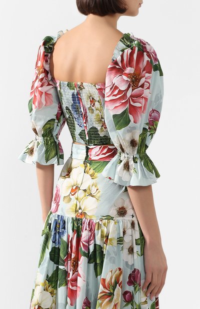Хлопковый топ DOLCE & GABBANA, арт. F74F2T/HS5GB, фото 4