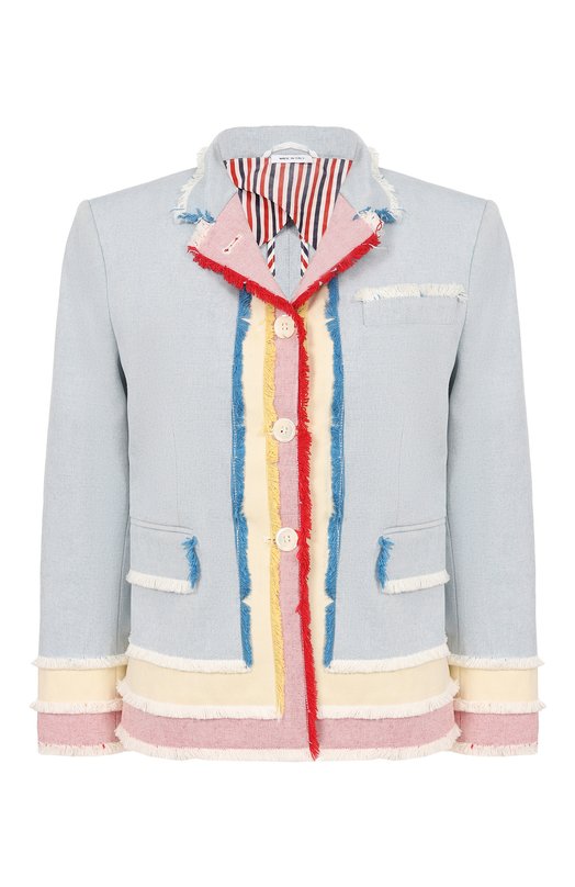 

Хлопковый жакет Thom Browne, Голубой