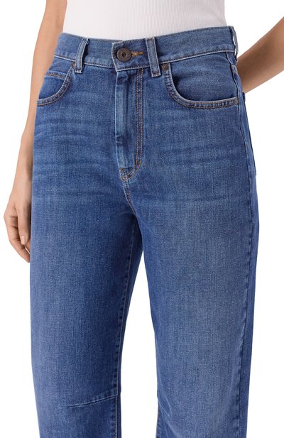 Джинсы WEEKEND MAX MARA синего цвета по цене 24500 руб., арт. CAPRILE, фото 5 Джинсы WEEKEND MAX MARA, арт. CAPRILE, фото 5
