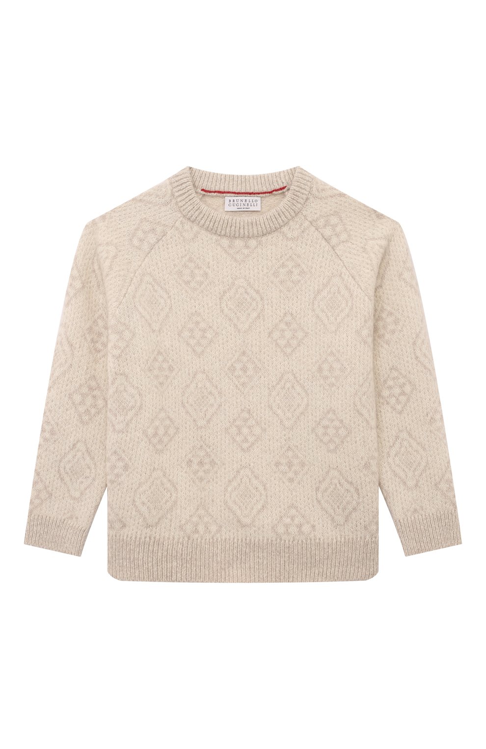 Свитер из шерсти и хлопка BRUNELLO CUCINELLI, арт. BS0M74200A, фото 1