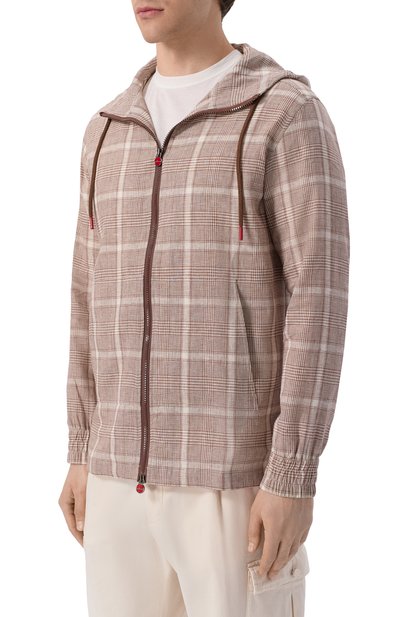 Льняная куртка-рубашка KITON, арт. UMC010H09638, фото 3