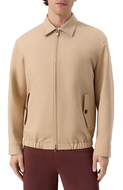 Хлопковый бомбер 12 STOREEZ бежевого цвета по цене 39000 руб., арт. 129770, фото 3 Хлопковый бомбер 12 STOREEZ, арт. 129770, фото 3