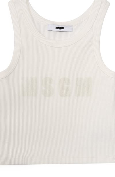 Хлопковая майка MSGM KIDS, арт. S6MSJGTA159, фото 3