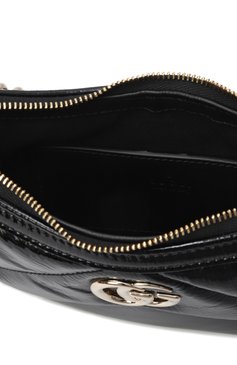 Женская сумка gg marmont small GUCCI черного цвета, арт. 777263/0AABA | Фото 5 (Размер: small; Материал: Натуральная кожа)