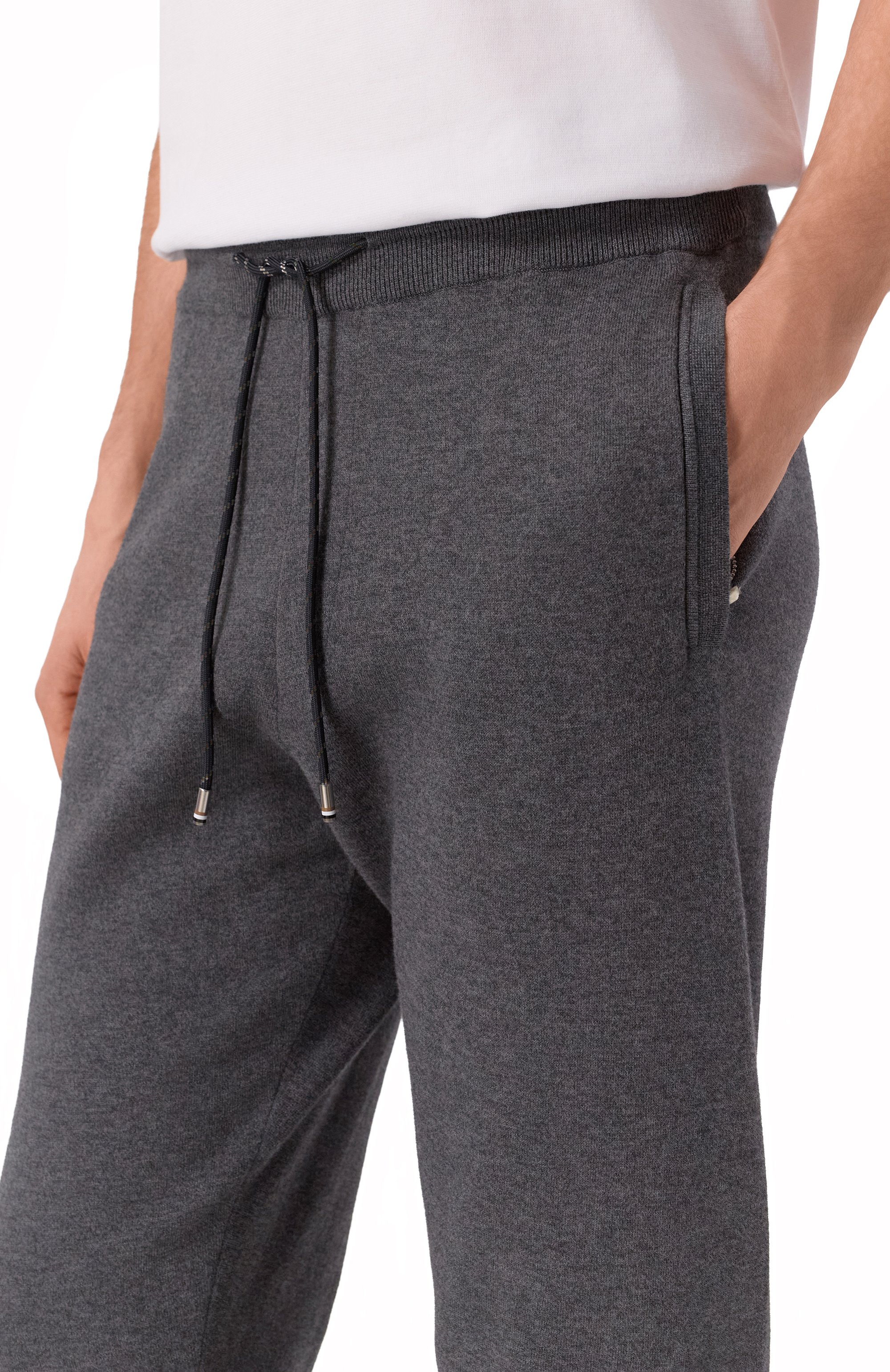 Джоггеры из хлопка и шерсти BOSS, арт. 50543154, фото 5