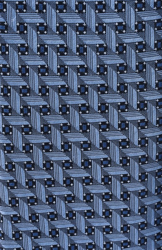 Шелковый галстук Canali 18/HJ04497 Голубой  18/HJ04497 Фото 4