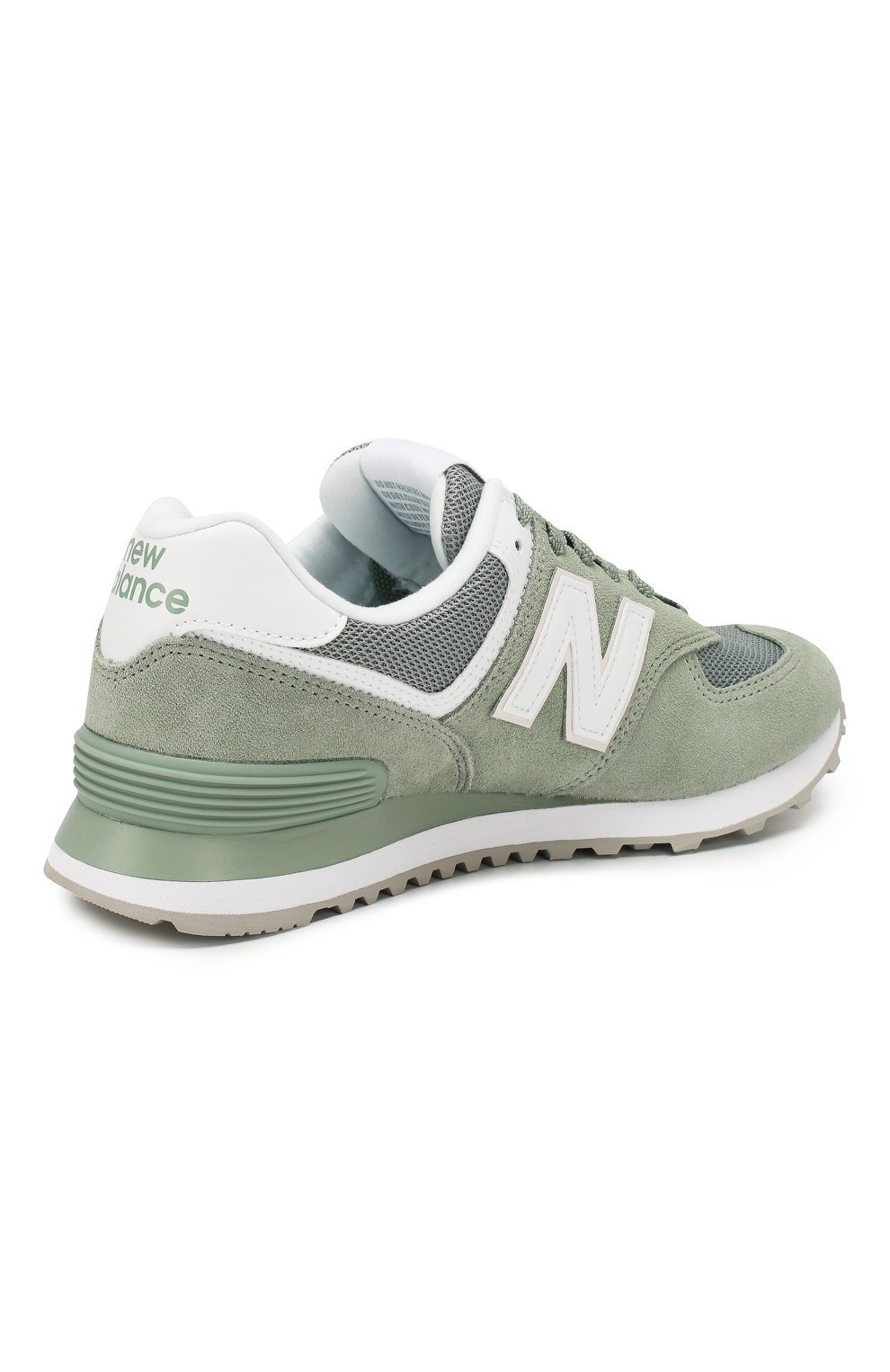 Замшевые кроссовки 574 NEW BALANCE, арт. WL574OAD/B, фото 4