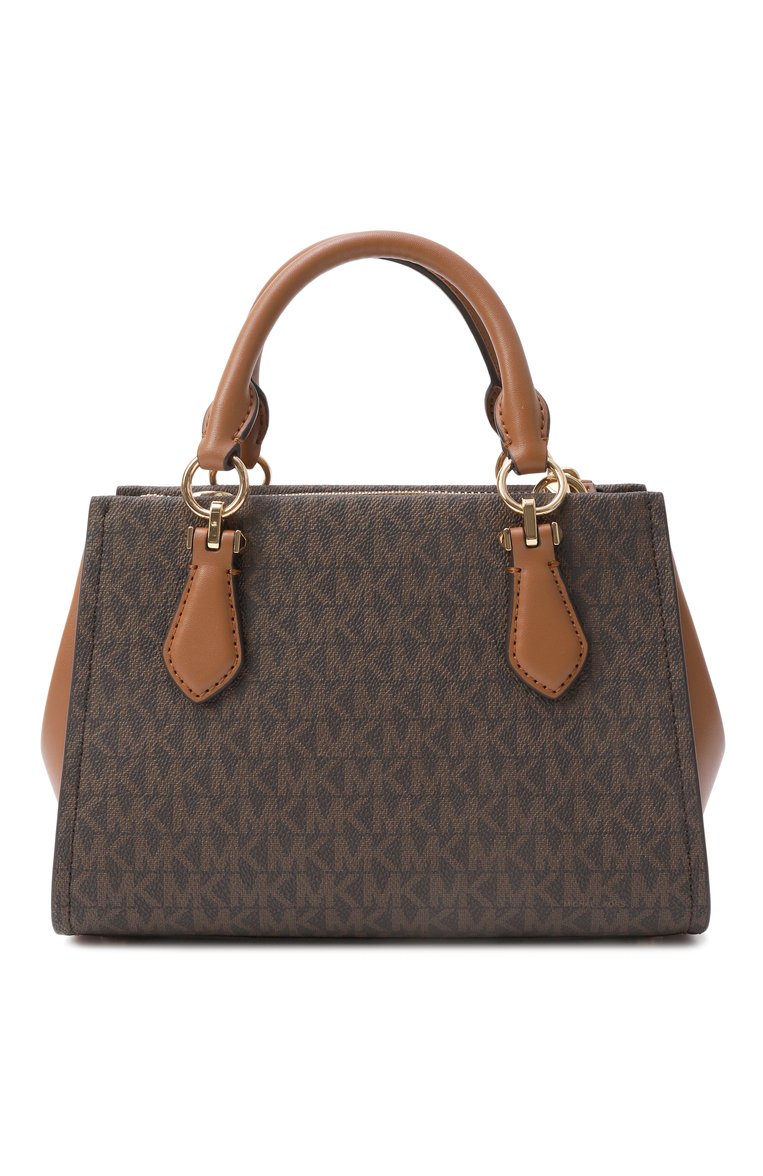 Женская сумка marilyn MICHAEL MICHAEL KORS коричневого цвета, арт. 32F2G6AC1B | Фото 6 (Материал: Экокожа; Ремень/цепочка: На ремешке; Размер: small)