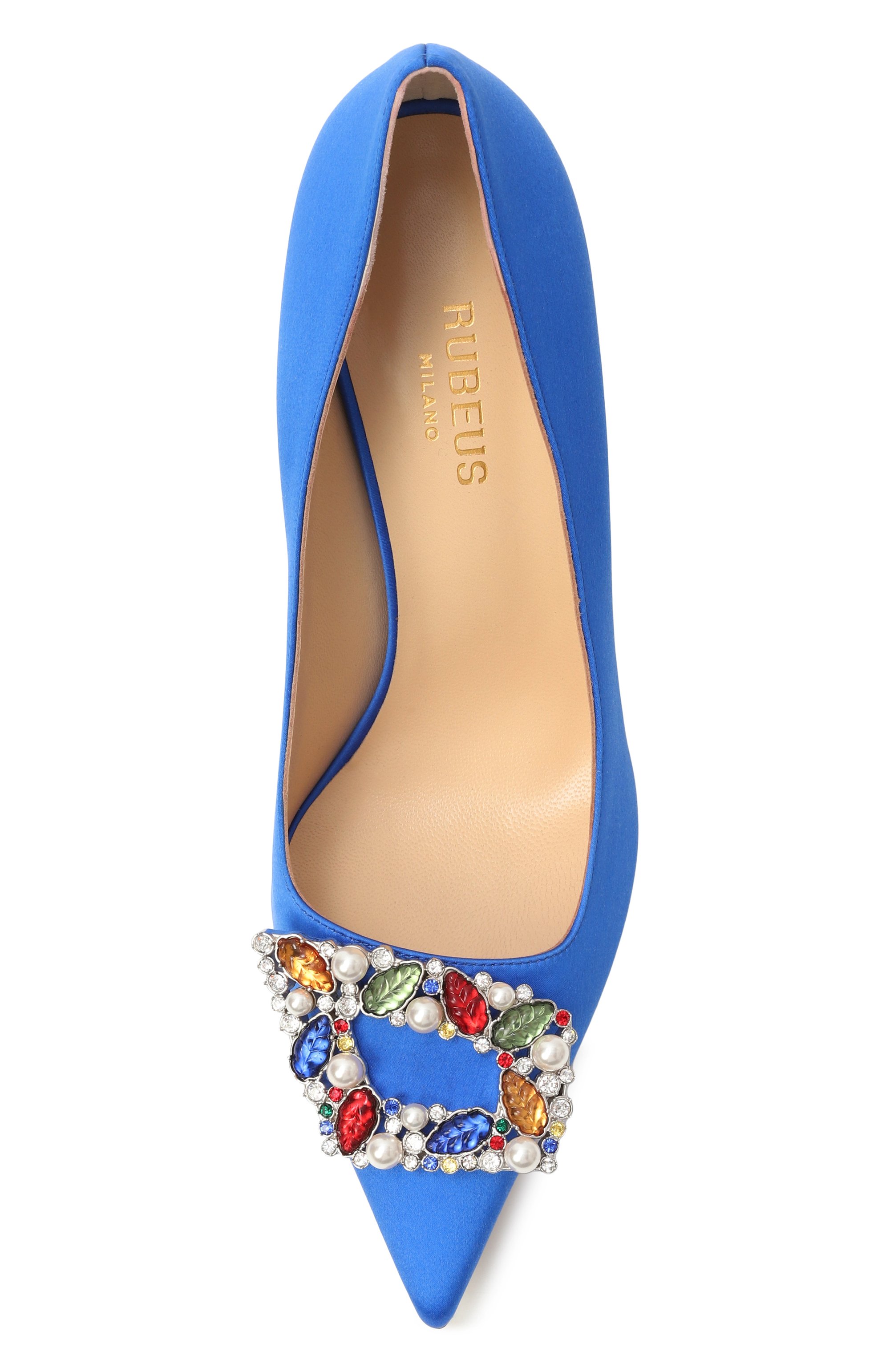 Текстильные туфли tutti frutti RUBEUS MILANO, арт. DEC0LLETE TUTTI FRUTTI 90/SILK, фото 6