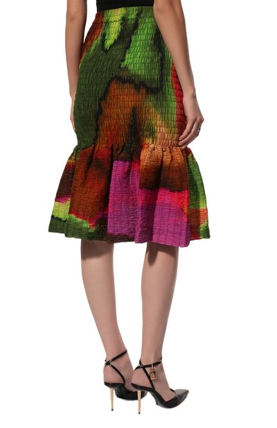 Хлопковая юбка DRIES VAN NOTEN разноцветного цвета по цене 108500 руб., арт. 221-030841-4125, фото 4 Хлопковая юбка DRIES VAN NOTEN, арт. 221-030841-4125, фото 4