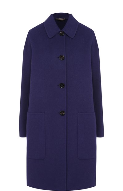 Женское однотонное кашемировое па льто с накладными карманами BOTTEGA VENETA, арт. 498952/VD0D2