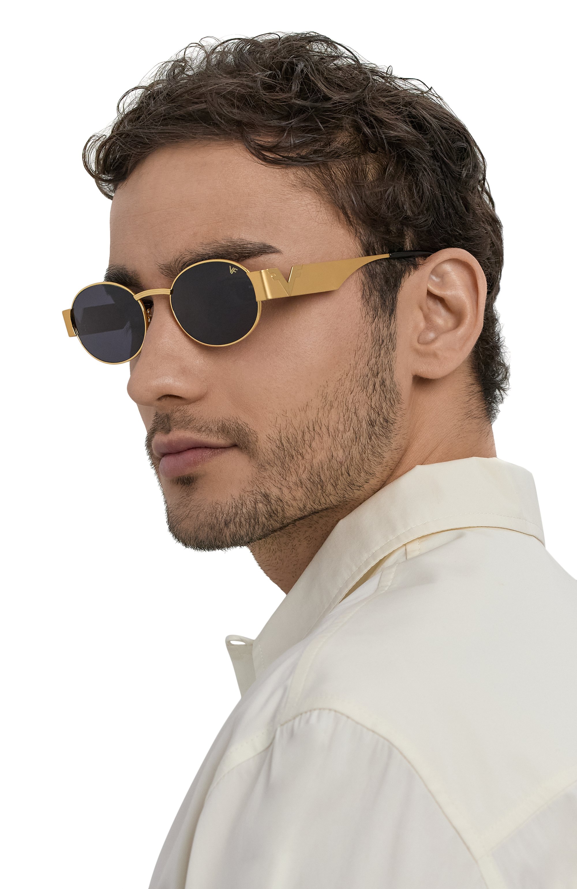 Солнцезащитные очки VINTAGE FRAMES, арт. CYPHER 24K YELL0WG0LD/BLACK, фото 2